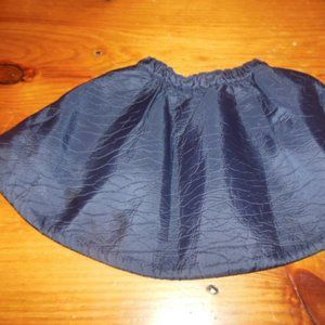 ONCE 4T Navy Crackle Circle Skirt Jersey Lined